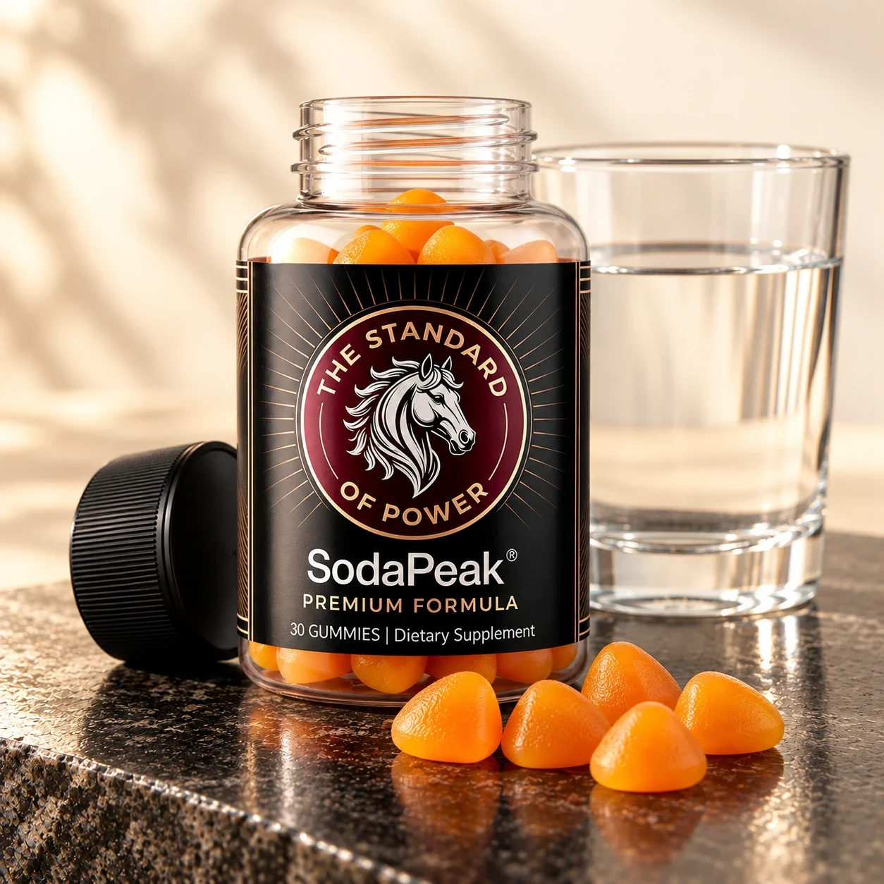 SodaPeak bottle with gummies